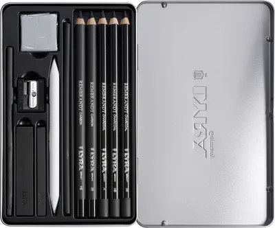 Produktbild von LYRA Charcoal Set Rembrandt Metalletui