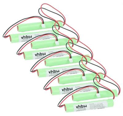 Produktbild von vhbw 5x Akku kompatibel mit BAES OVA 38459 Fluchtweg, Notfallbeleuchtung (800 mAh, 4,8 V, NiCd)