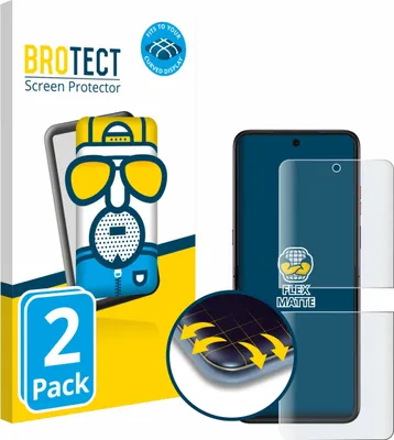 Produktbild von 2x BROTECT Fullscreen Schutzfolie für Motorola Razr 60 Ultra Displayschutz Folie Fullcover Matt Entspiegelungsfolie