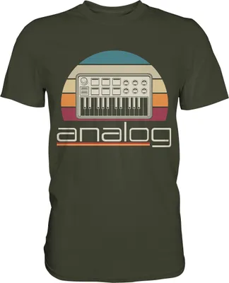 Produktbild von Modular Synthesizer Analog Synth Musiker T-Shirt – Urban Khaki / XXL