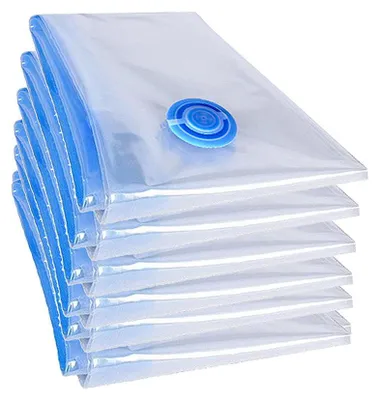 Produktbild von 6 Stück teprovo XXL Vakuumbeutel Vakuum Set Kleiderbeutel 100x70cm zur Kleider Aufbewahrung