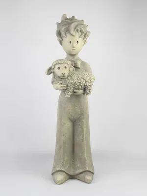 Produktbild von Vidroflor Kunststein Der Kleine Prinz - Prinz mit Schaf © Antoine de Saint-Exupéry, Klein, Leicht, Befüllbar, Wetterfest