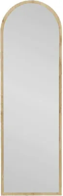 Produktbild von Spiegel Zaniah, Spiegel mit Rahmen, Wanddekorationsartikel, Spiegeldekoration, 50x2h160 cm, Eiche