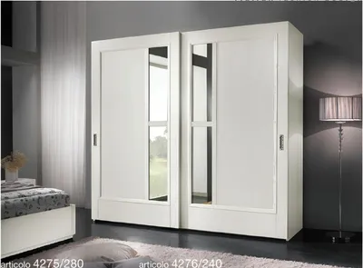 Produktbild von Kleiderschrank Schiebetüren Schlafzimmer Schrank Wand Schränke Holz Spiegel neu