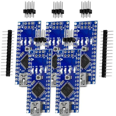 Obrázek produktu pro AZ-dodávka mikrokontroléru AZ-Nano V3 s čipem FT232RL a ATmega328! 100% kompatibilní s deskou AZ-Nano V3, 5x Nano V3