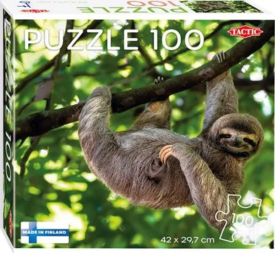 Image de Puzzle tactique -Paresseux sur l'arbre, 100...