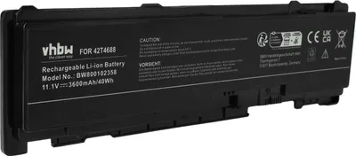 Produktbild von vhbw Akku kompatibel mit Lenovo ThinkPad T400s 2801, T400s 2808, T400s 2809, T400s 2815, T400s 2823, T400s Notebook (3600 mAh, 11,1 V, Li-Ion)
