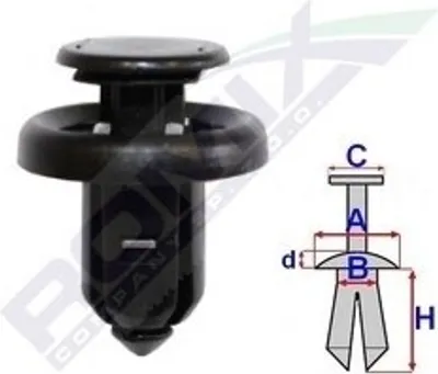 Immagine prodotto di 5x ROMIX C60748 Clip cofano, paraurti