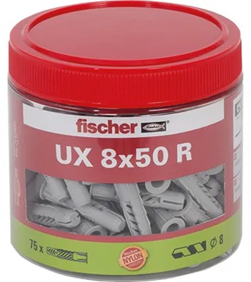 Produktbild von Universaldübel UX 8x50 R (hellgrau, 75 Stück)