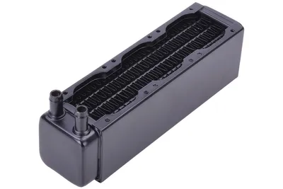 Produktbild von Alphacool 14210, Kühlkörper, Stahl, Schwarz, 40 mm, 147 mm, 41 mm