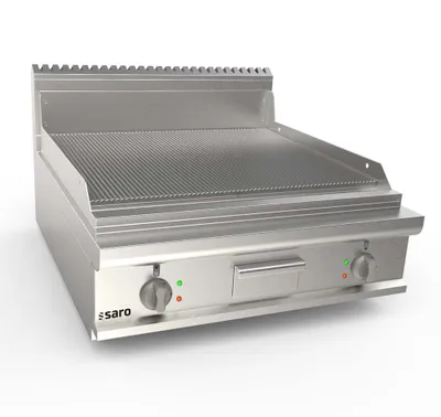 Produktbild von SARO Elektrogriddleplatte 800 mm breit Tisch gerillt Modell LQ / FTE4BBR
