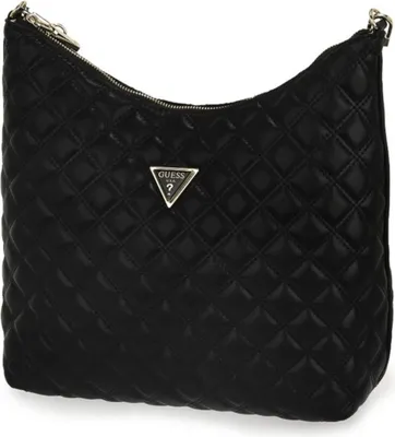 Produktbild von Guess Giully Hobo Stepp Tasche in Schwarz für Damen – 34x29.5x12 CM / Black