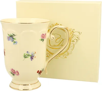Produktbild von DUO ECRU Becher 450 ml ENGLAND New Bone China Porzellan