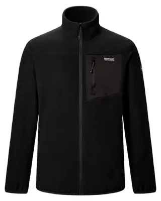 Produktbild von Regatta - "Eadle" Fleece für Herren, Durchgehender Reißverschluss RG13285 (XXL) (Schwarz)