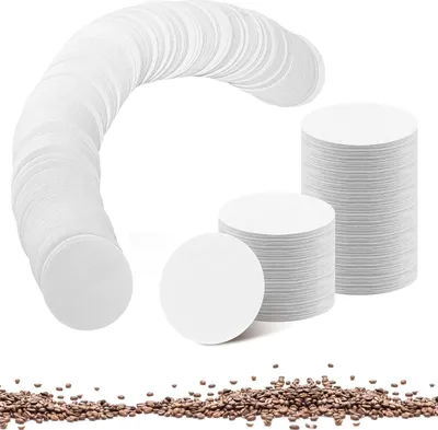 Produktbild von 400 Stš¹ck Rund Kaffee Filterpapier, 64mm Kaffeefilterpapier Wei? Kaffeefilter Papier Kaffee Extraktionsfilter Kompatibel mit AeroPress