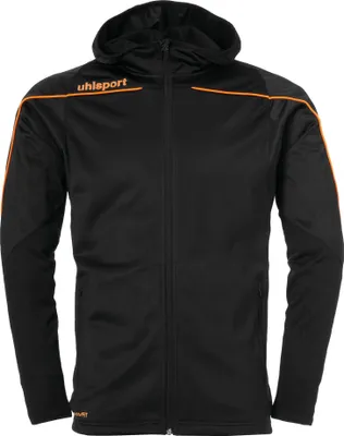 Produktbild von Uhlsport STREAM 23 TRACK HOOD JACKET 116 schwarz/fluo orange