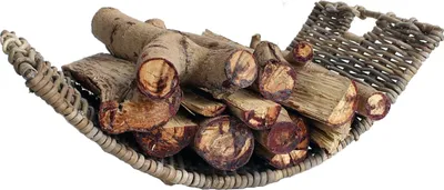 Produktbild von Kaminholzschale Kaminkorb Brennholzkorb Feuerholzkorb Rattan Kaminholz 901468