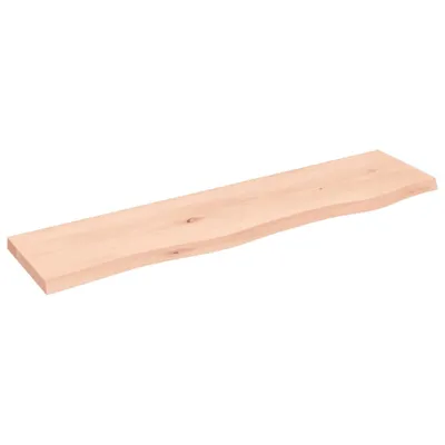 Produktbild von Design Möbel Wandregal 80x20x2 cm Massivholz Eiche Unbehandelt - 2024 Neu
