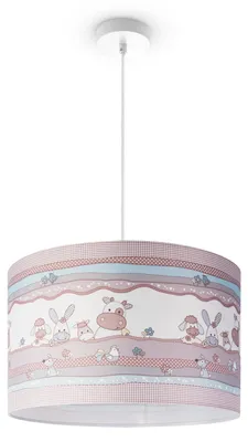 Produktbild von Kinderlampe Deckenlampe LED Pendelleuchte Kinderzimmer Lampe Tier-Motiv, E27 Leuchten Farbe / Größe Beige (Ø45.5cm)