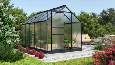 Produktbild von Vitavia Gewächshaus "Comet 6200" schwarz 6,2 m² 4 mm HKP