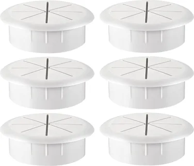 Obrázok produktu pre INF Stolová káblová priechodka 50 mm, 6-bal biely