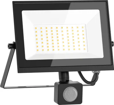 Zdjęcie produktu dla Mexen Luxpro naświetlacz LED z czujnikiem ruchu, 50W, Zimna - 6500K, 4500 lm, czarny - L235-050-65-70