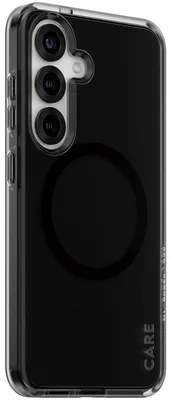 Zdjęcie produktu dla PanzerGlass CARE™ by ® Smokey Case w. Black Qi Compatible Samsung Galaxy S25, Pokrowiec, Samsung, Samsung - Galaxy S25, Czarny