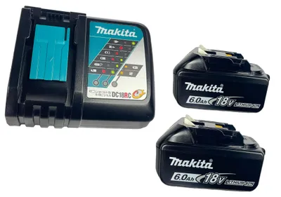 Produktbild von Makita Power Source Kit 199480-6 2x BL1860B + DC18RC
