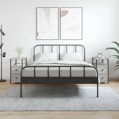 Immagine prodotto di vidaXL Comodini, set da 2 pezzi, grigio Sonoma, 30x60x60 cm, materiale in legno