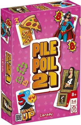 Obrázok produktu pre Spoločenská hra Pile Poil 21, Lansay, Kartová hra, Od 8 rokov