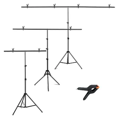 Produktbild von Hintergrundstützsystem, verstellbare Querstrebe, stabiler Stativständer, 200x260CM, Neuer Hintergrundständer