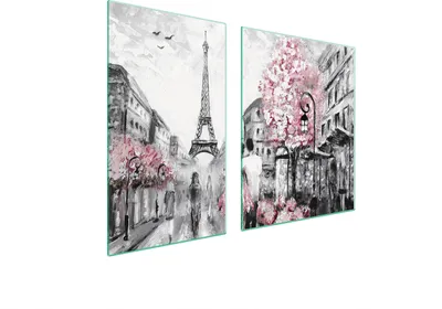 Immagine prodotto di Piastre copri fornelli 2 pezzi 100x52 Copri piano cottura in Vetroceramica tagliere in vetro Paris Pink