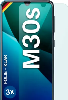 Produktbild von moex® 3x Schutzfolie kompatibel mit Samsung Galaxy M30s - Displayschutzfolie dünn Folie, Klar