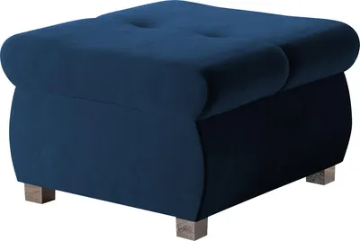 Produktbild von MIRJAN24 Polsterhocker Orkan Klein, Moderne Sitzhocker vom Hersteller, Holzkonstruktion, 60x60x39 cm (Farbe: Magic Velvet 2216)