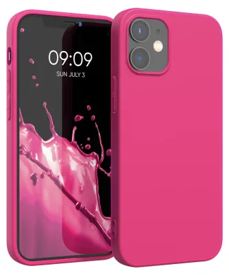 Produktbild von kwmobile Handyhülle für Apple iPhone 12 / iPhone 12 Pro Hülle - TPU Case - Kabelloses Laden - Schutzhülle Cover in Neon Pink