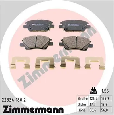 Produktbild von Zimmermann Bremsbeläge für Opel Ampera-E