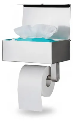 Image de InAndOutdoorMatch - Porte-balai WC - Acier inoxydable - Argenté, Image générée par une IA