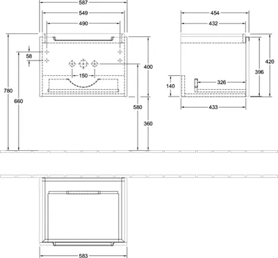 Produktbild von Villeroy & Boch A68710VM WTUS Subway 2.0 A68710 587x420x454mm