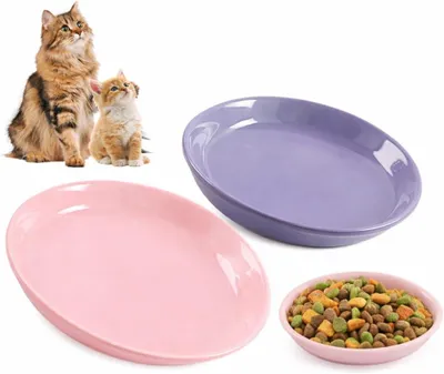 Produktbild von Katzennapf 2 Stück, Keramik, Schnurrhaarentlastung, für Katzen