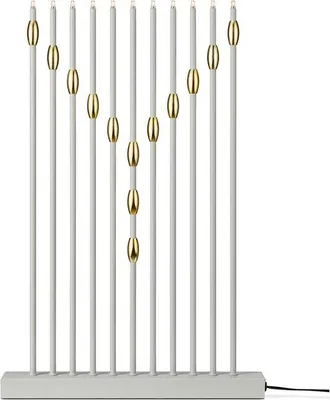 Productafbeelding van Tafelkaarsenhouders, wit/goud, NECKLACE 705283, Markslojd