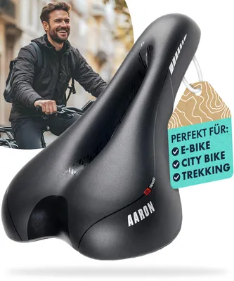 Produktbild von AARON Trekking Fahrradsattel - Für MTB, City und Trekking - Damen und Herren
