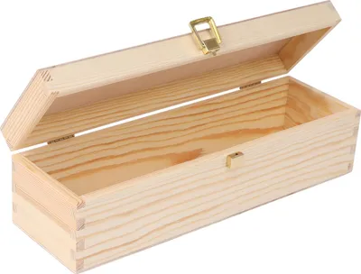 Image de Creative Deco Boîte Caisse à Vin en Bois Naturel 36 x 11 x 9,8 cm - 1 Bouteille