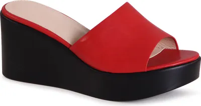 Produktbild von topschuhe24 3163 Damen Keilabsatz Sandalen XXL Plateau, Farbe:Rot, Größe:40 EU