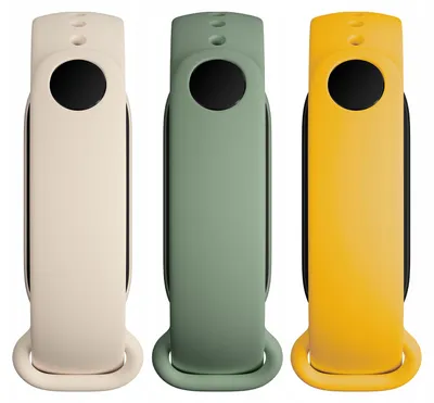 Image de Bracelet Mi Smart Band 6 (lot de 3) Ivoire/Olive/Jaune