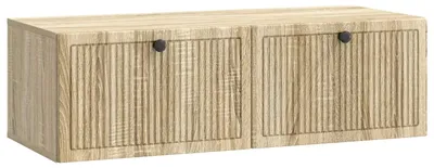 Image de Meuble TV mural vidaXL en chêne Sonoma 98 x 41 x 30 cm