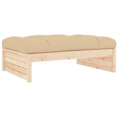 Image de vidaXL Tabouret de jardin 120x80 cm pin massif