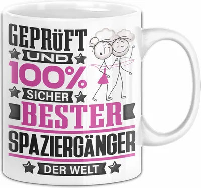 Produktbild von Spaziergänger Geschenk Lustiger Spruch für Spaziergänger Geschenkidee Bester Spaziergänger Der Welt (Weiß)