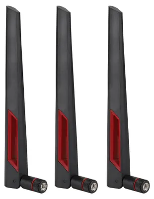 Zdjęcie produktu dla 3 SZTUK 2.4G/5.8G dwuzakresowa antena SMA 8DBi o wysokim wzmocnieniu do routerów ASUS AC68U / AC88U AC66U