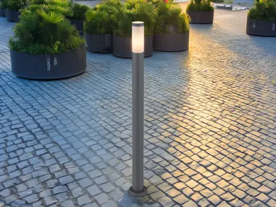 Produktbild von LED Pollerleuchte Gartenbeleuchtung Outdoor Terrassenlampe Anthrazit, H 110cm