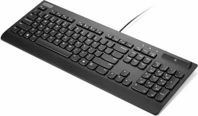 Produktbild von Lenovo Smartcard Wired Keyboard II, Volle Größe (100%), Kabelgebunden, USB, Plunger key switch, Schwarz